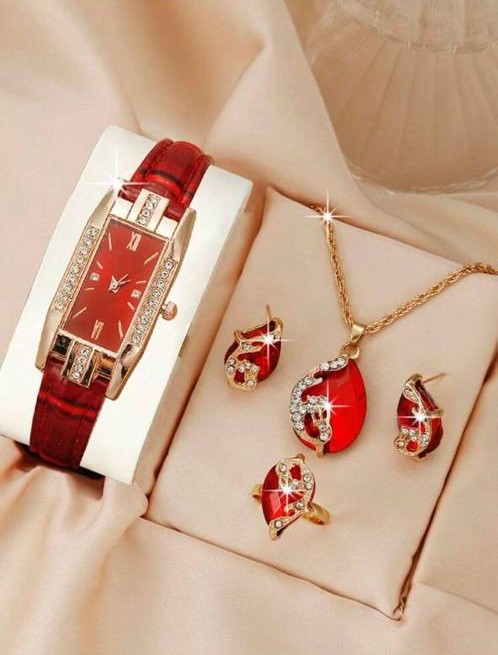 Red Jewellery Set